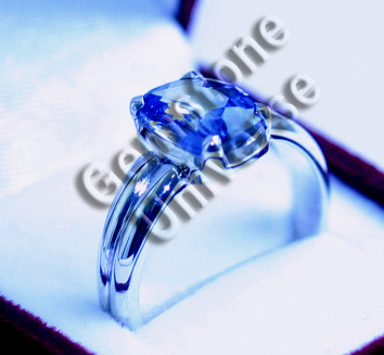 Blue Sapphire of 3.35 carats set in Sterling Silver 925 made available to Patron on 11th Feb 2010