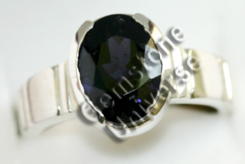 Splendid Natural Iolite ring â€“Superior Blue Sapphire Alternative! Mystical Bluish Violet Beauty!