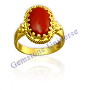 Natural Japanese Red Coral of 4.10 Carats Gemstoneuniverse.com tural Japanese Red Coral of 4.10 Carats Gemstoneuniverse.com