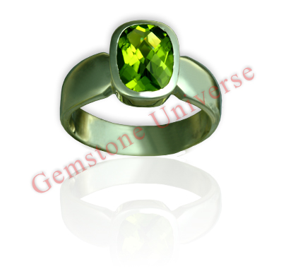 Unbelievable, perfectly symmetrical and calibrated Natural Peridot with a mixed cushion and scissor cut set in understated matte finish sterling silver ring. Lovely colour on this Peridot-The superior alternative for Emerald for harnessing the best of Mer