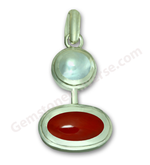 Natural Pearl of 2.23 carats and Japanese Red Coral of 4.37 carats Gemstoneuniverse.com Natural Pearl of 2.23 carats and Japanese Red Coral of 4.37 carats Gemstoneuniverse.com