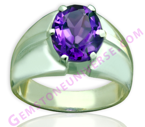 Mystical gem with a marvellous deep purple colour and filled with saturnine energies in each facet! Natural and untreated Amethyst the superior alternative gemstone in lieu of Blue Sapphire – the gem of the Karmic planet â€&l