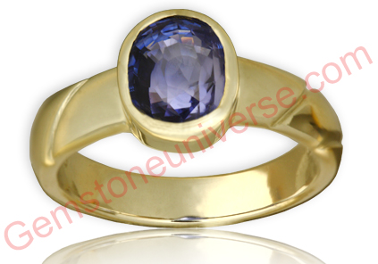 Captivating, super lustrous, one in a million Natural and untreated Ceylon Blue Sapphire! Sky Blue with Violet Overtone! Blue Sapphire the Gem of the Karmic Planet – Saturn! Gemstoneuniverse.com