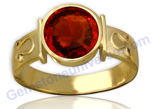 A radiating and glowing masterpiece! Deep Orangish Cinnamon fully natural untreated Ceylonese Hessonite! Natural Hessonite a powerful gem of the Planet Rahu! Gemstoneuniverse.com