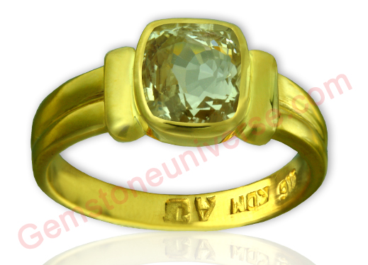 Magnificent and glamorous and a light Butter Yellow fully natural Ceylon Yellow Sapphire! Natural Yellow Sapphire /Pukhraj – The gemstone of Jupiter -The planet of Good luck! Gemstoneuniverse.com