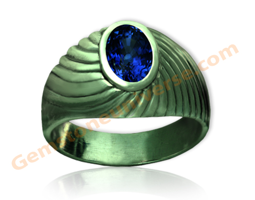 A Blue Sapphire with a color so exotic and intense that sweeps you off the feet. Miracle of Nature, this Blue Sapphire/Neelam-The Gem of Lord Saturn!