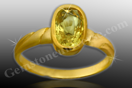 Saatvik Sri Lankan Yellow Sapphire for Saatvik Brihaspati- Pukhraj the Gem of Jupiter! Gemstoneuniverse.com