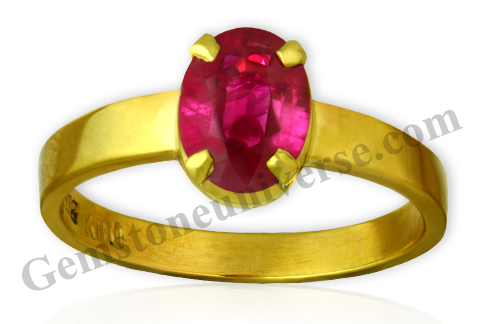 The gem of royalty! Imperial Pigeon Blood Red Burma Ruby from Mong Hsu in the Northeast of Myanmar/ Burma! A royal gem for the king of planets – Sun! Gemstoneuniverse.com
