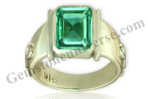 Perfect collaboration of exquisite craftsmanship and nature in this perfect coloured and symmetrical Spring Green fully natural and unenhanced Zambian Emerald – The gem for Mercury! Gemstoneuniverse.com