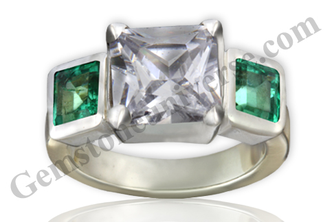 Fascinating and unique implementation of gem therapy –Price should not be a speed breaker in the correct implementation of Gem Therapy.2 Spring Green fully natural and unenhanced Colombian Emeralds with around 95% clarity â€&