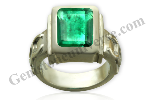 Immerse yourself in the depth of color in this fully natural and unenhanced Zambian Emerald – The gem for the planet of business and communication - Mercury! Gemstoneuniverse.com