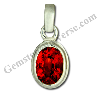 Fiery glow of mystical energies in this Natural Hessonite also known as the Cinnamon stone! The powerful gem for the planet Rahu! Gemstoneuniverse.com