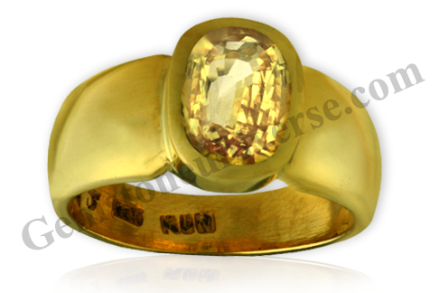 Absolute perfection in this Finest Golden yellow Natural and untreated Ceylon Yellow Sapphire- the gem of the planet of truth and knowledge – Jupiter! Gemstoneuniverse.com