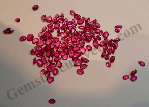 Unheated Mozambique Ruby having delightful transparency. gemstoneuniverse