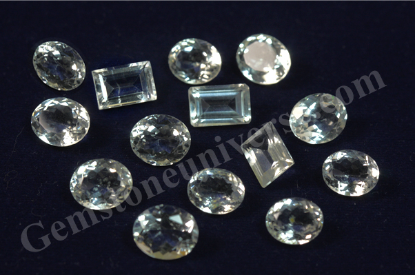 Hot new Lot of Colorless White Topaz from Brazil for super Venus Energies. Gemstoneuniverse.com