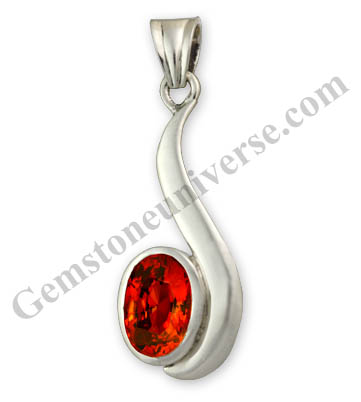 Magnificent intensity of color and a magical glow in this Natural and untreated Hessonite! Natural Hessonite - the gem of Rahu! Gemstoneuniverse.com