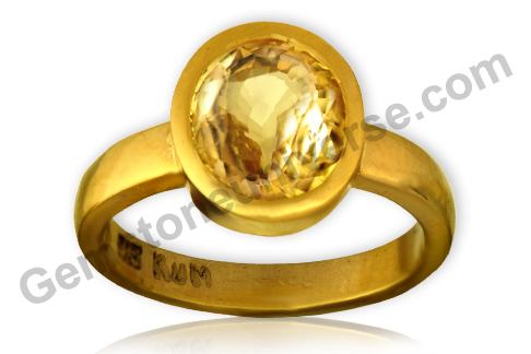 Emblazon yourself in the glow of this Golden Yellow Prime colored Natural and untreated Ceylon Yellow Sapphire! Natural Yellow Sapphire- the gem of Jupiter! Gemstoneuniverse.com
