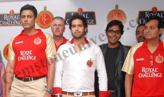 As official Host of RCB with Anil Kumble and Siddharth Mallya-UB Group