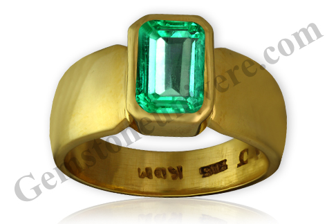 Magnificent gemstone that evokes a wow response! Dazzling radiance in this fully natural and unenhanced Early Spring grass green colored Colombian Emerald - the gem of Mercury! Gemstoneuniverse.com