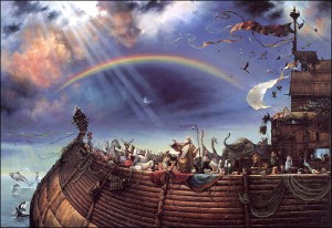 Noah's Ark was illuminated by the light of a Red Garnet.Gemstoneuniverse Noah's Ark was illuminated by the light of a Red Garnet.Gemstoneuniverse