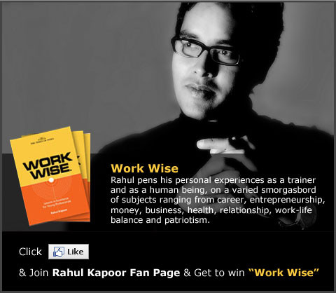 Rahul Kapoor's book Work Wise has been published by the Times Group