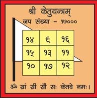 The Sacred Yantra of Lord Ketu is a dhwaja Yantra/Flag Shaped Yantra which is the flag of victory, of truth, of courage and honesty The Sacred Yantra of Lord Ketu is a dhwaja Yantra/Flag Shaped Yantra which is the flag of victory, of truth, of courage and honesty