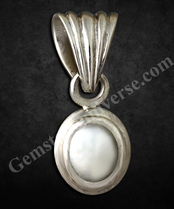 Supremely pure energies in this pure white fully natural and non-nucleated undrilled Australian Pearl! Natural Pearl the gem of the planet of the mind - Chandra/ Moon! Gemstoneuniverse.com