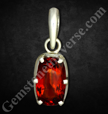 Deep mysterious glow of power in this Deep Burnt Orangish Cinnamon Ceylon Natural Hessonite - the gem of Rahu / North Node! Gemstoneuniverse.com