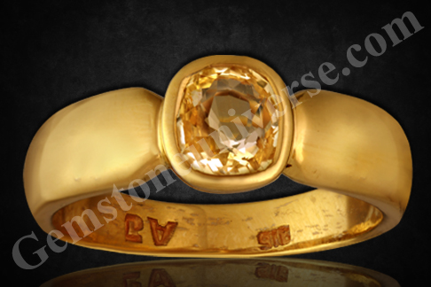 Outstanding Butter Yellow color, and a alluring lustre in this fully natural and untreated Ceylon Yellow Sapphire! Natural Yellow Sapphire the gem for Jupiter! Gemstoneuniverse.com