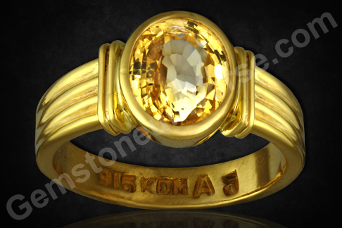Flawless, Finest golden yellow colored and perfection personified! Fully natural and untreated Ceylon Yellow Sapphire! Natural Yellow Sapphire the gem for Jupiter! Gemstoneuniverse.com