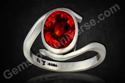 Burnt Orangish Cinnamon Ceylon Natural Hessonite / Gomedh - the gem of Rahu! Gemstoneuniverse.com