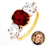 Jessica Simpson's 5 Carat Ruby Ring with Diamonds as accent Stones-a Neil Lane Creation Jessica Simpson's 5 Carat Ruby Ring with Diamonds as accent Stones-a Neil Lane Creation