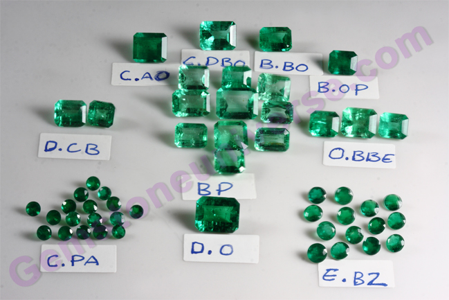 Scintillating shower of spectacular Colombian Emeralds! Fantastic variety of sizes and shapes! From 20 pointers to set as accent stones to 4 carats and above! Want to understand what exactly is Jyotish Quality. Come have a look!