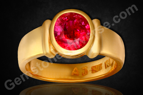 Time stands still on beholding this rare Scarlet purplish Red, fully natural and untreated Madagascar Ruby! Natural Ruby the gem of the planet Sun! Gemstoneuniverse.com