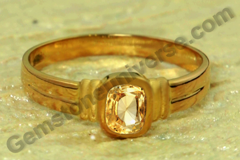 Fantastic Intensity of color and eye clean Yellow Sapphire for Gorgeous Jupiter Results.