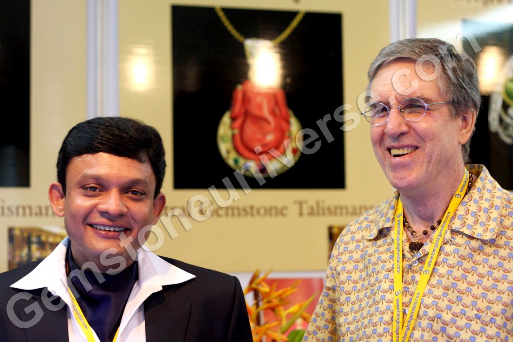 Guruji Shrii Arnav and Sriman Richard Shaw Brown – stalwarts in planetary gemology at the AGT exhibit, 48th BGJF, Thailand Guruji Shrii Arnav and Sriman Richard Shaw Brown – stalwarts in planetary gemology at the AGT exhibit, 48th BGJF, Thailand