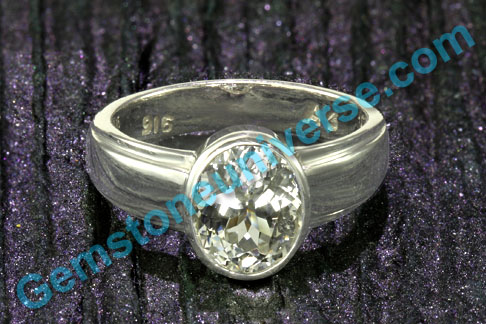 Spectacular brilliance in this extremely rare and absolutely flawless Ceylon White Sapphire! Natural White Sapphire - the gem of the planet of Beauty and Luxury - Venus!