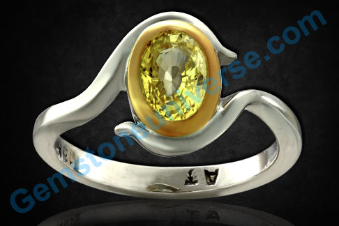Flawless Gemstones lead to flawless results. Blessings of Jupiter with this lovely canary yellow eye clean sapphire