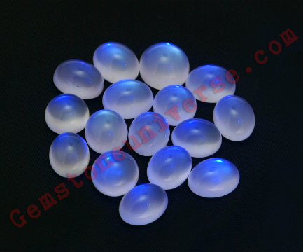 October 2011 Special- Premium Jyotish Quality Blue Moonstone lot - SELENE – radiating serenity and self assuredness of divine Moon energies for Gemstoneuniverse patrons.