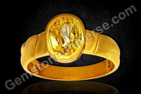 Pure and Blemish free just like its Lord Jupiter-Yellow Sapphire the Gem of the Divine preceptor