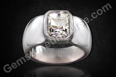 Is this an Antique Cushion cut Golconda Diamond or a White Sapphire- Witness Venusian Royalty and Luxury and appreciate the draw of natural Gemstones