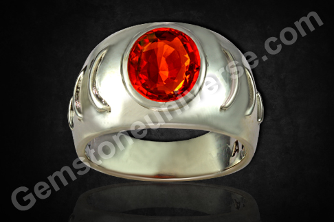 Which is the best Gemstone for Rahu Mahadasha and Rahu periods- Hessonite the Gem of Rahu set in Planetary Ring.