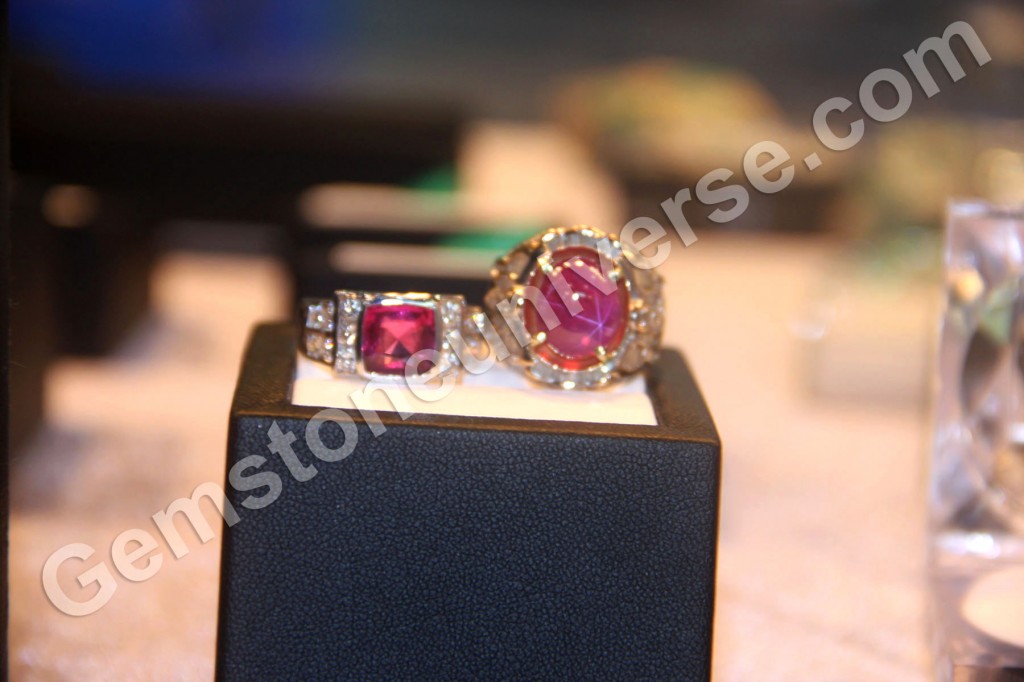 The stunner and a Mammoth Star Ruby. Do take notice, there are diamonds too, lest they be offended! The stunner and a Mammoth Star Ruby. Do take notice, there are diamonds too, lest they be offended!