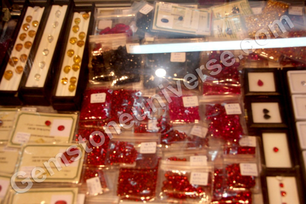 Up Close Rubies and yellow Sapphires Up Close Rubies and yellow Sapphires