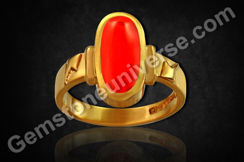 Courage and Valiance – Positive Energies Abound in this Japanese Red Coral Talisman Ring
