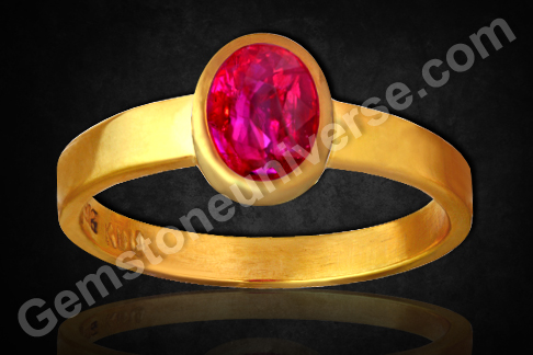 A Glimpse of Majestic Splendor – Mozambique Ruby Gold Ring