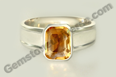 Brazillian Imperial Golden Yellow Topaz Ring – Upratna for Yellow Sapphire