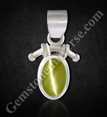Natural Chrysoberyl Cat’s Eye Talisman in Sterling Silver – Harnessing Mystical Ketu Powers