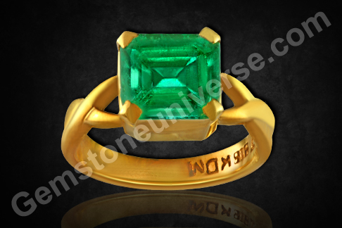Mercury Talisman ring – Power of Natural, untreated Colombian Emerald