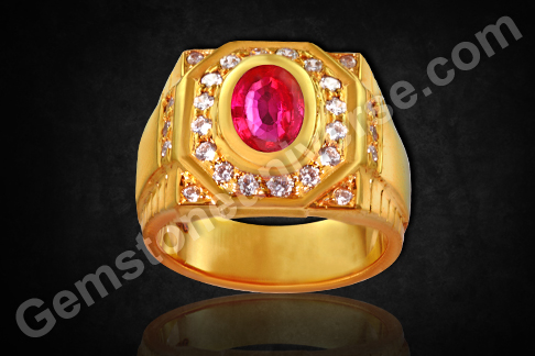 Splendrous Ruby Ring – Manik, the Gemstone of Sun in a Magnificient Setting